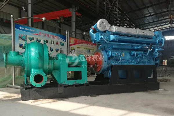 遠(yuǎn)洋牌耐磨抽沙泵直連柴油機(jī)示意圖